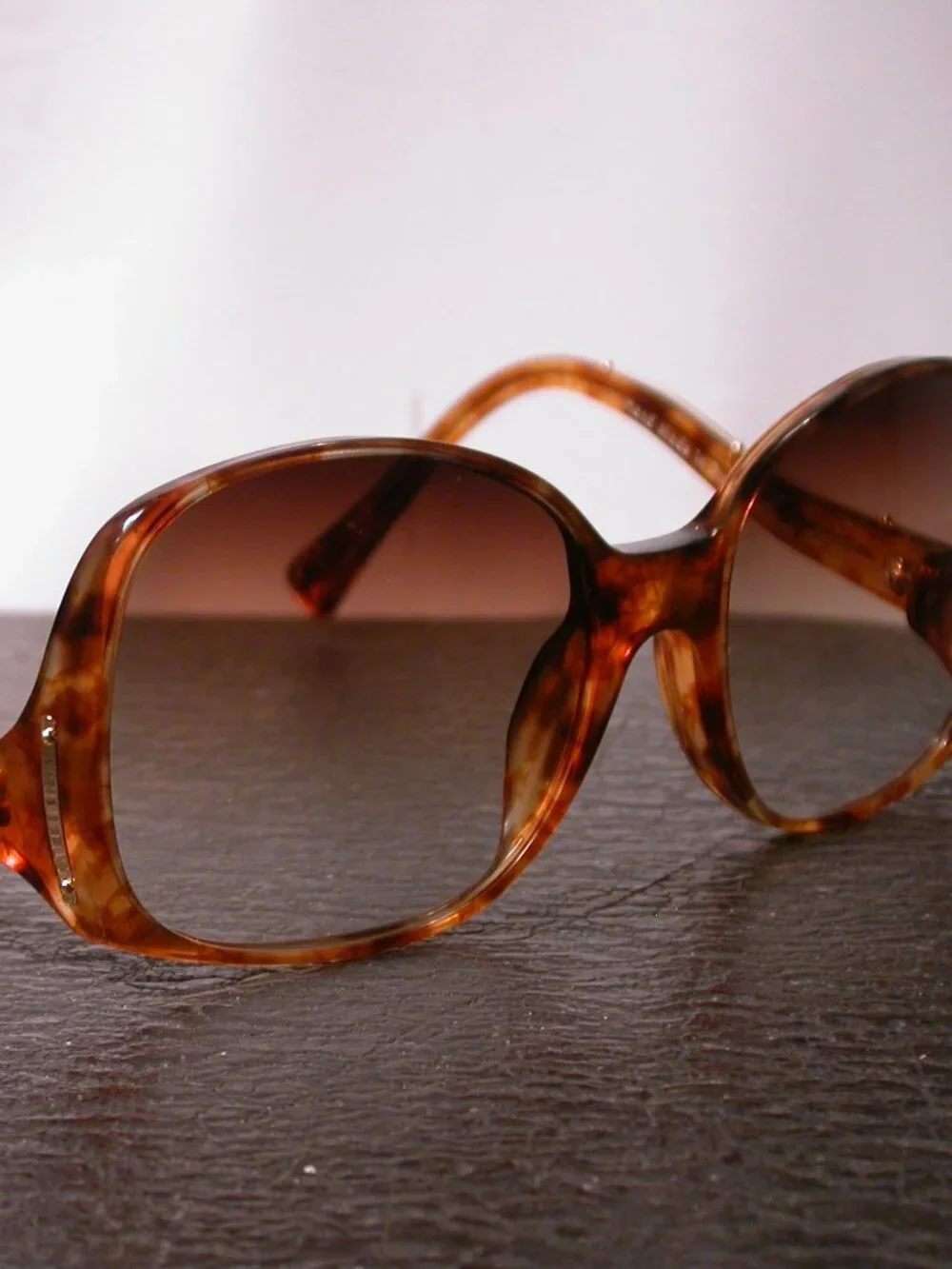 Louis Vuitton Gina Tortoise Gold Glitter Monogram Sunglasses Hand Made France